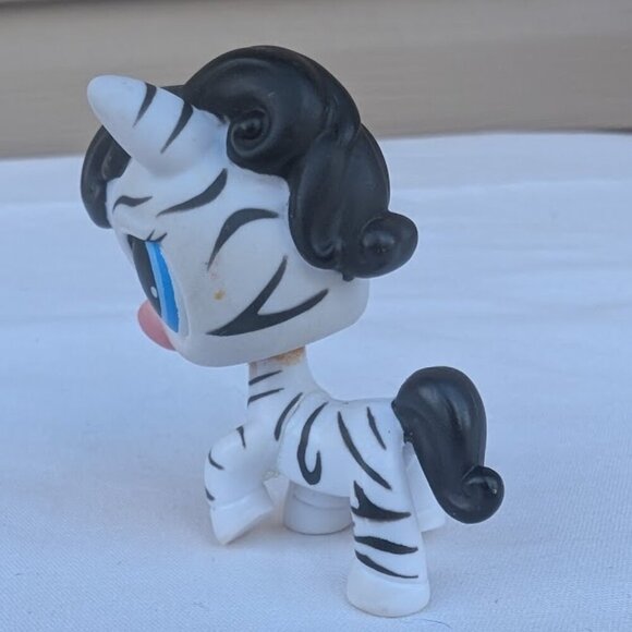 LPS Littlest Pet Shop Zebra #392 Vintage 90's Leopard - Picture 8 of 11